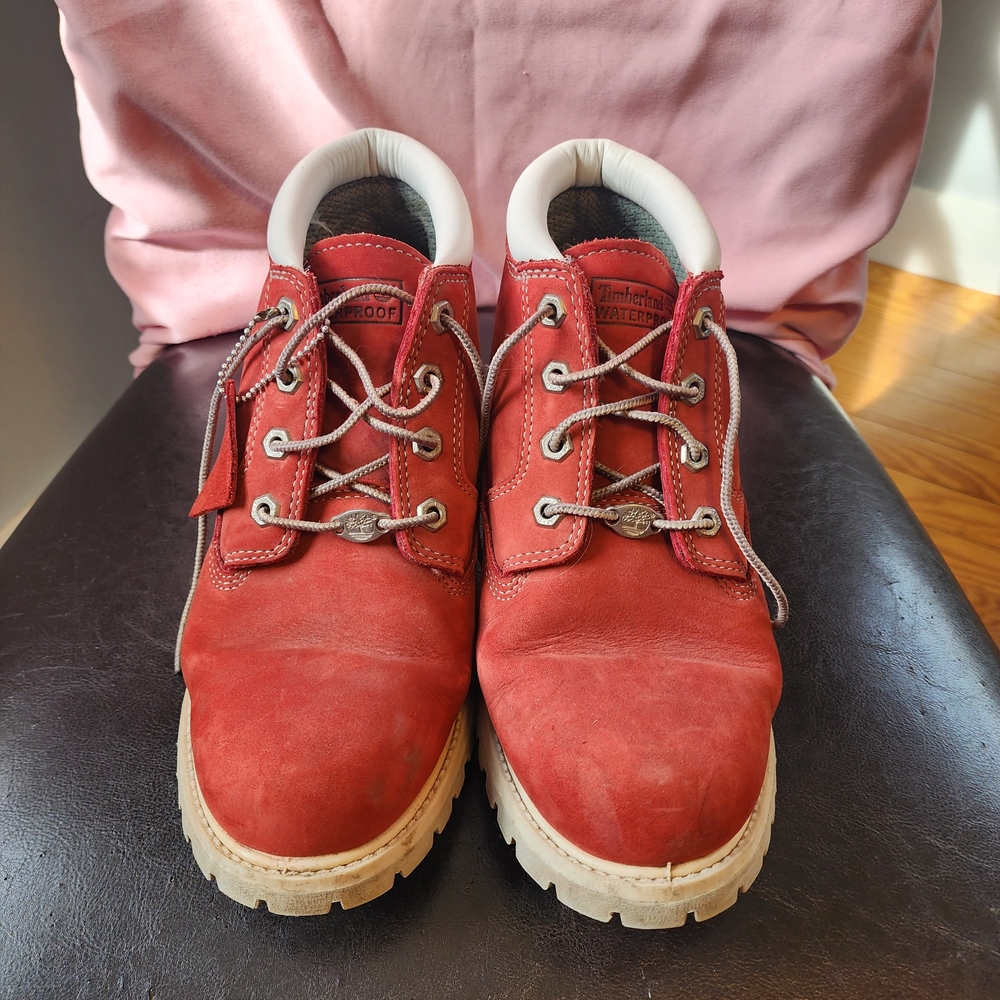Timberland Waterproof Men's Red Work Boots